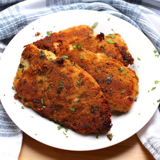 Baked Italian Chicken Cutlets