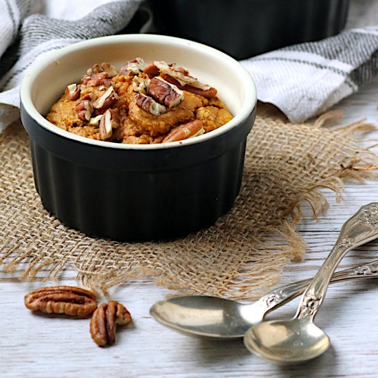 Pumpkin Spice Blended Baked Oatmeal