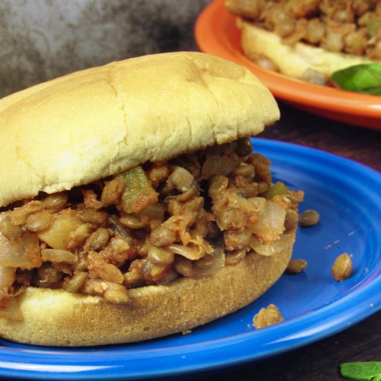 Vegan Lentil Sloppy Joes