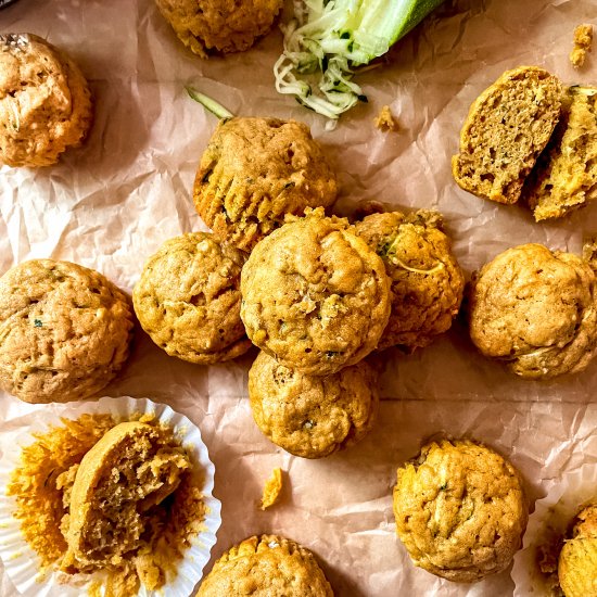 Zucchini Pumpkin Muffins