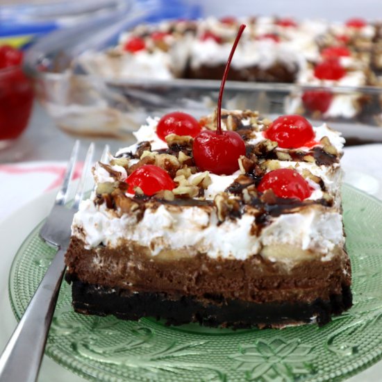 Chocolate Banana Split Cake