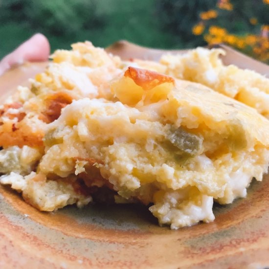 Corn Casserole with Green Chile