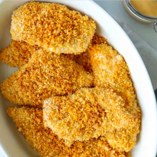 Baked Panko Crusted Chicken