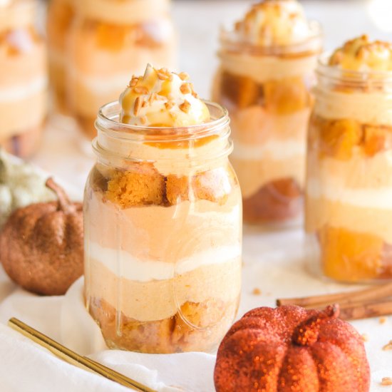 Pumpkin Butterscotch Mini Trifles