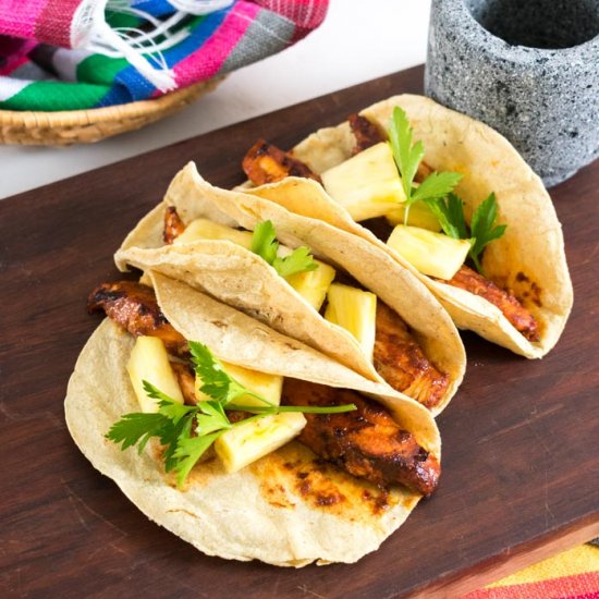 Al pastor fish tacos