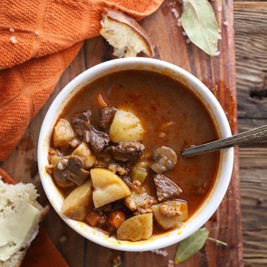 Instant Pot Beef and Farro Stew