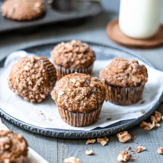 Vegan Banana Nut Muffins