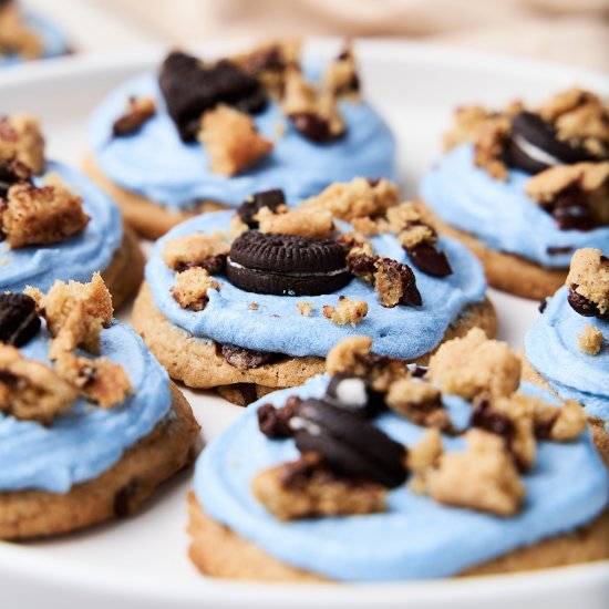 Chewy Cookie Monster Cookies