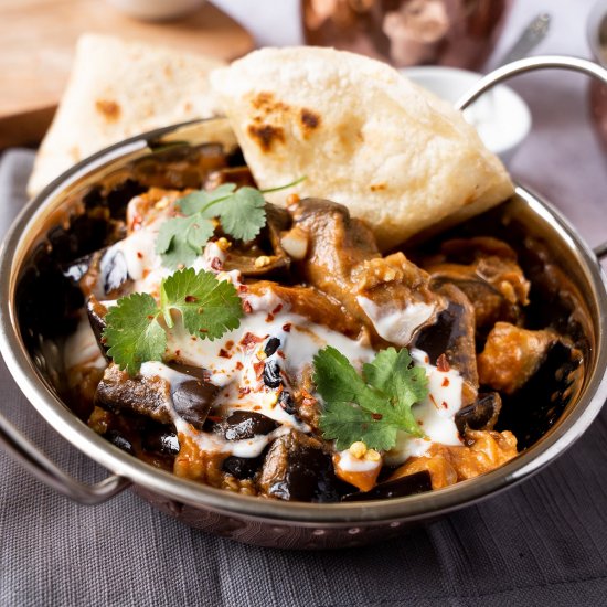 Easy Roasted Eggplant Curry