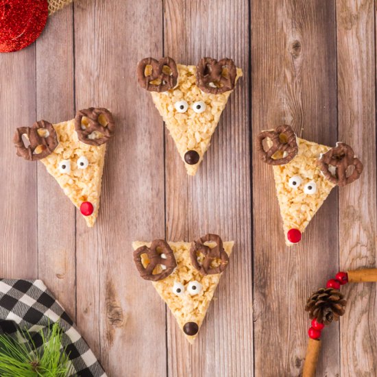 Reindeer Rice Krispie Treats