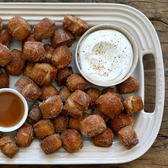 Pumpkin Spice Pretzel Bites