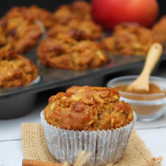 Healthy Apple Cinnamon Muffins