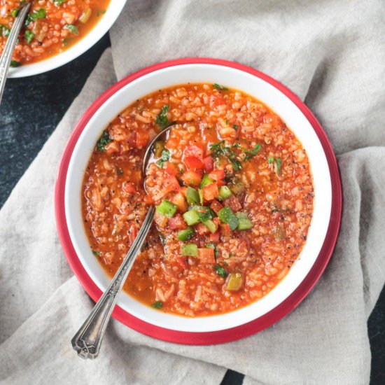 Vegan Stuffed Pepper Soup