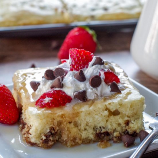 Sheet Pan Chocolate Chip Pancakes