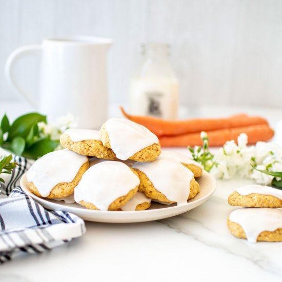 Frosted Carrot Cookies