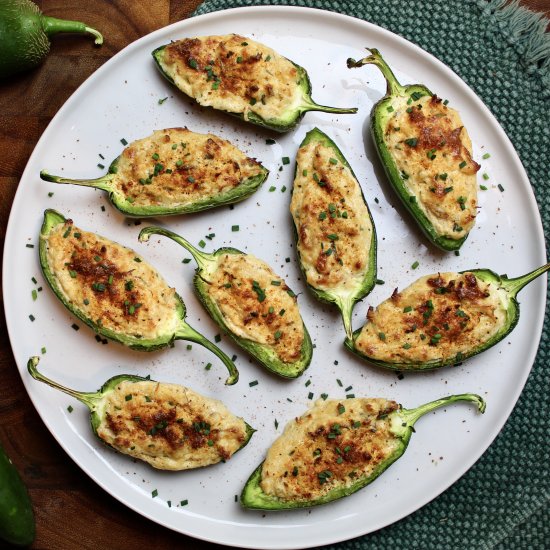 Crab Dip Jalapeño Poppers