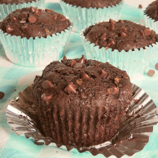 Chocolate Zucchini Muffins for Kids