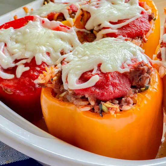 Stuffed Bell Peppers with Ground Be