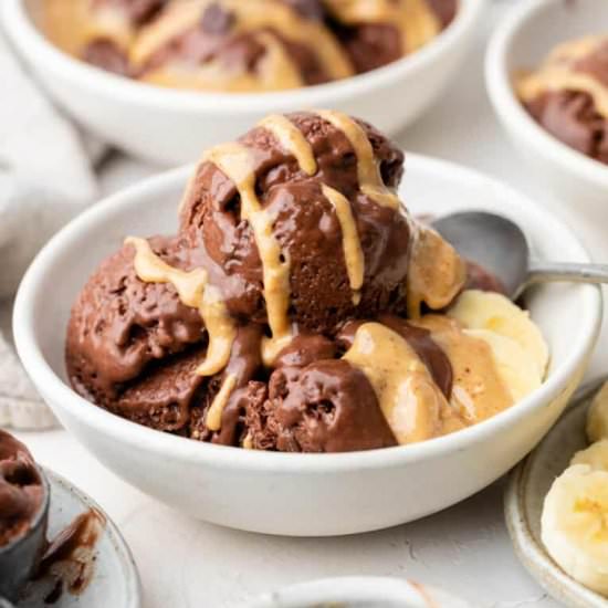 Chocolate PB Coconut Ice Cream