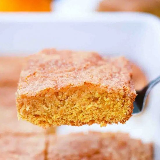 Pumpkin Snickerdoodle Bars