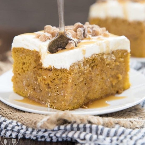 Pumpkin Poke Cake