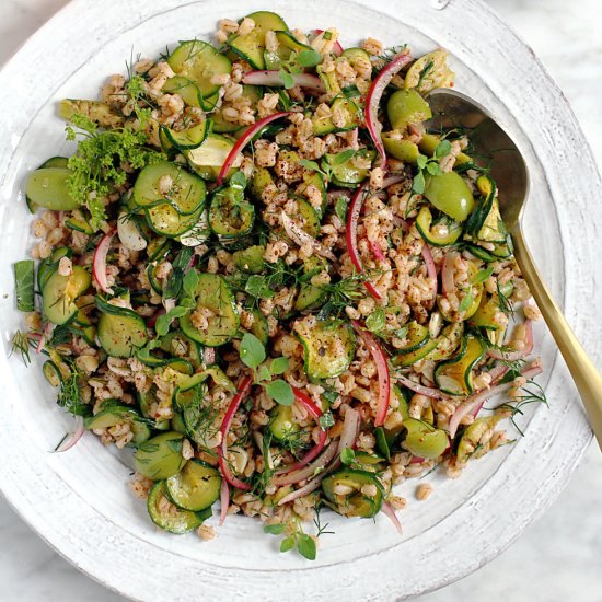 Barley with Zucchini and Sumac