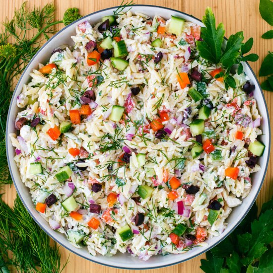 Greek Orzo Salad