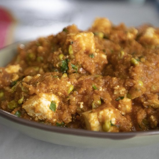 Matar paneer