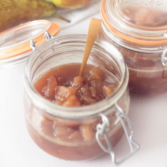 spiced pear jam