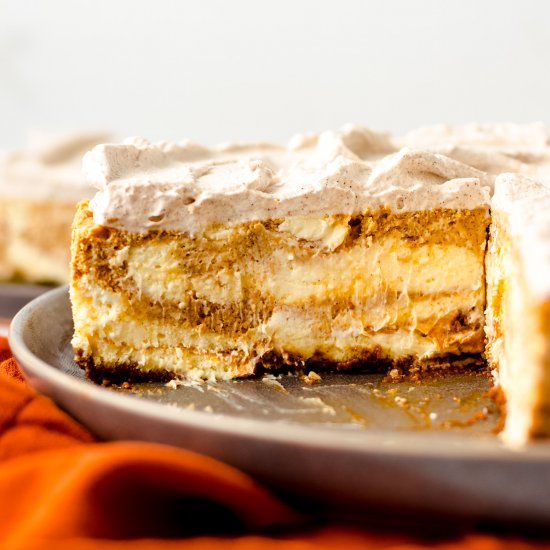 pumpkin swirl cheesecake