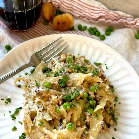 Pork & Mushroom Marsala Pappardelle