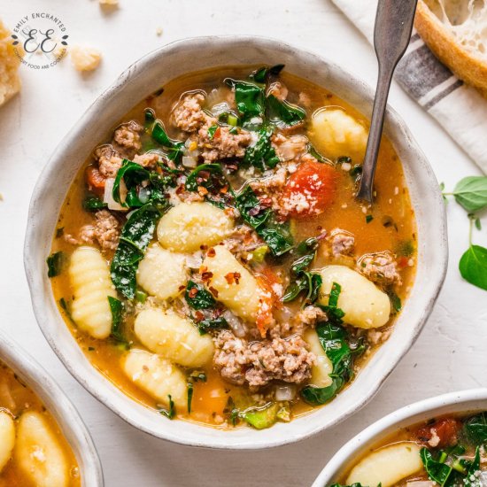 Sausage Gnocchi Soup