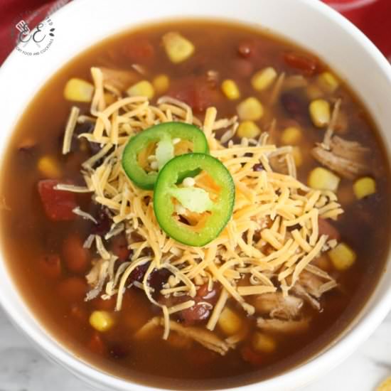 Slow Cooker Chicken Taco Soup