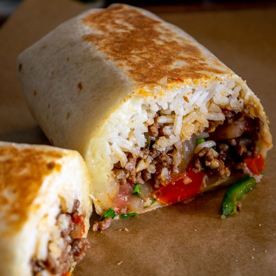 Easy Ground Beef Burritos