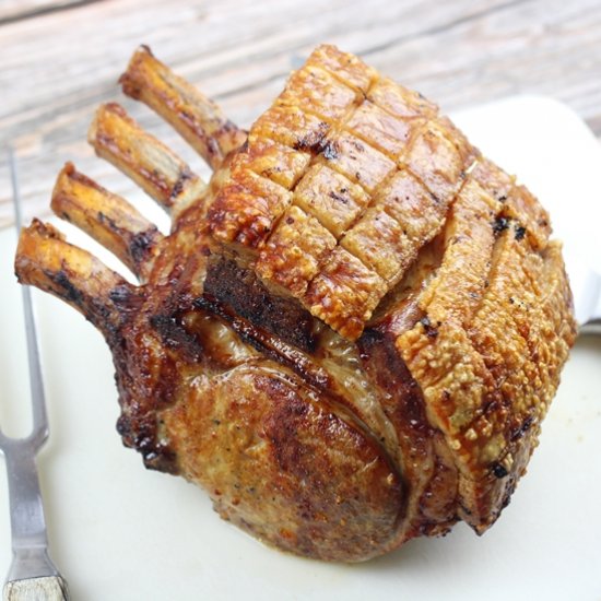 Roast Rack of Pork with Crackling