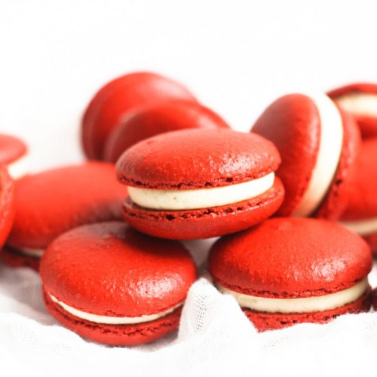 Red Velvet Macarons