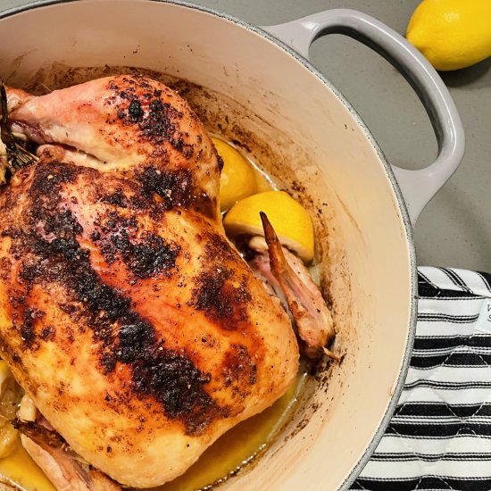 lemon butter roast chicken