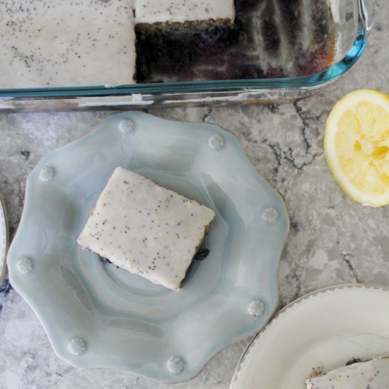 Blueberry Lemon Poppy Seed Cake