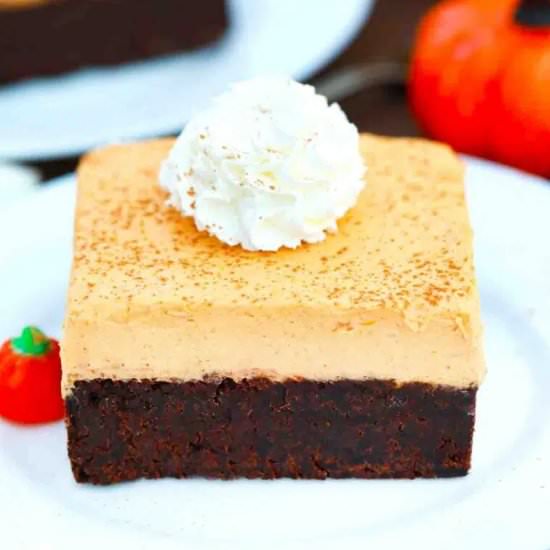 Pumpkin Mousse Brownies