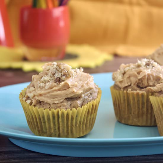 Peanut Butter & Banana Cupcakes