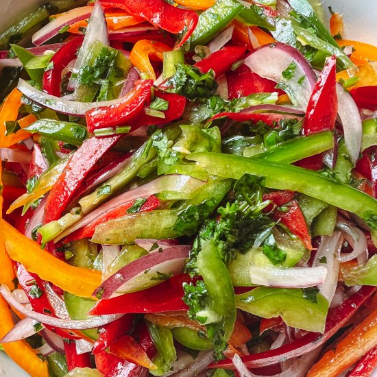 Cilantro Lime Bell Pepper Salad