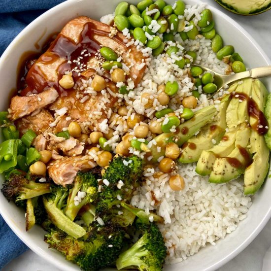 Teriyaki Salmon Bowl