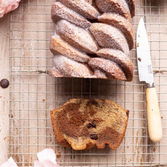 Chocolate Marbled Banana Bread