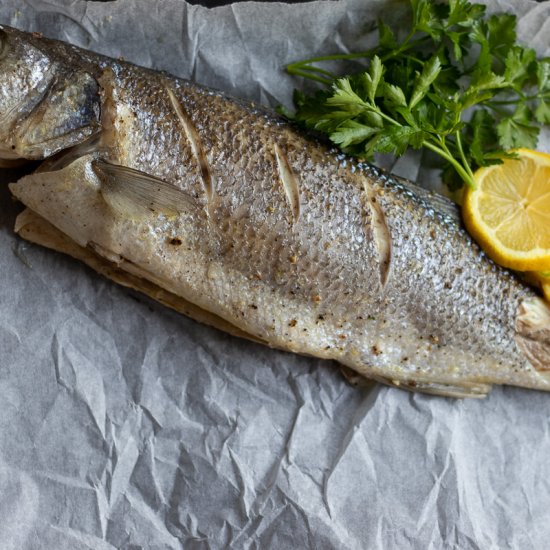 Baked Sea Bass