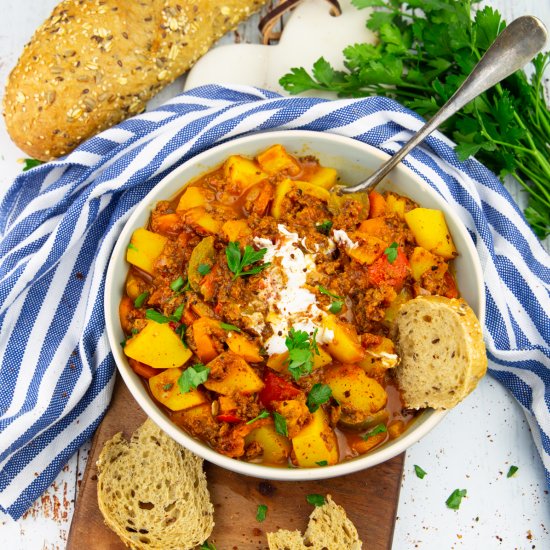 Potato Stew with Bell Peppers