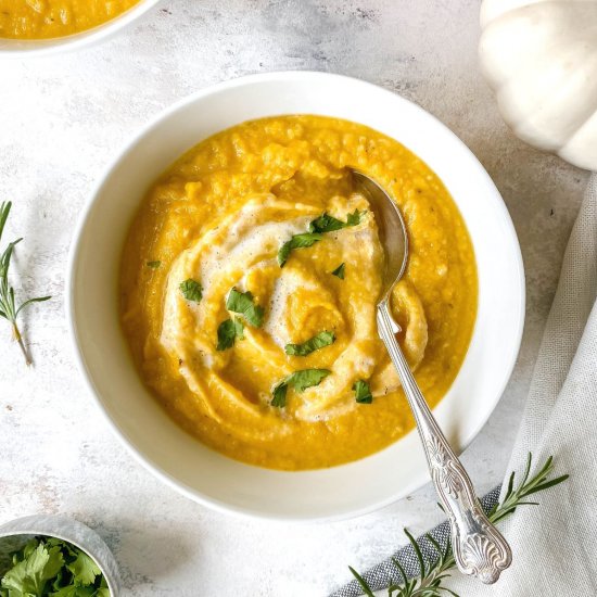 Pumpkin cauliflower soup