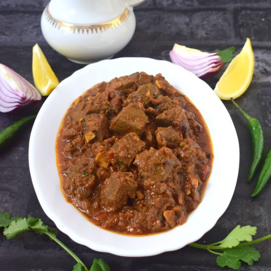 Kaleji masala aka mutton liver curry