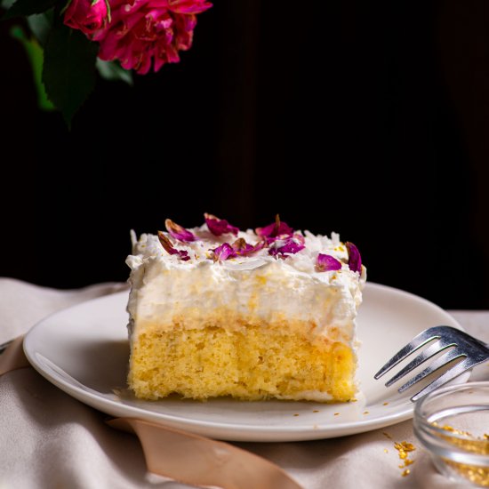 Pina Colada Tres Leches Cake