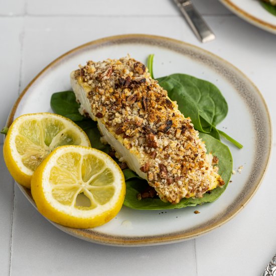 Pecan Crusted Halibut