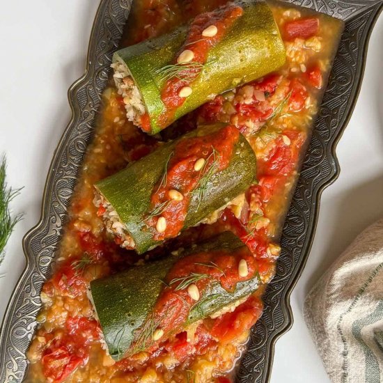 Lebanese Stuffed Zucchini